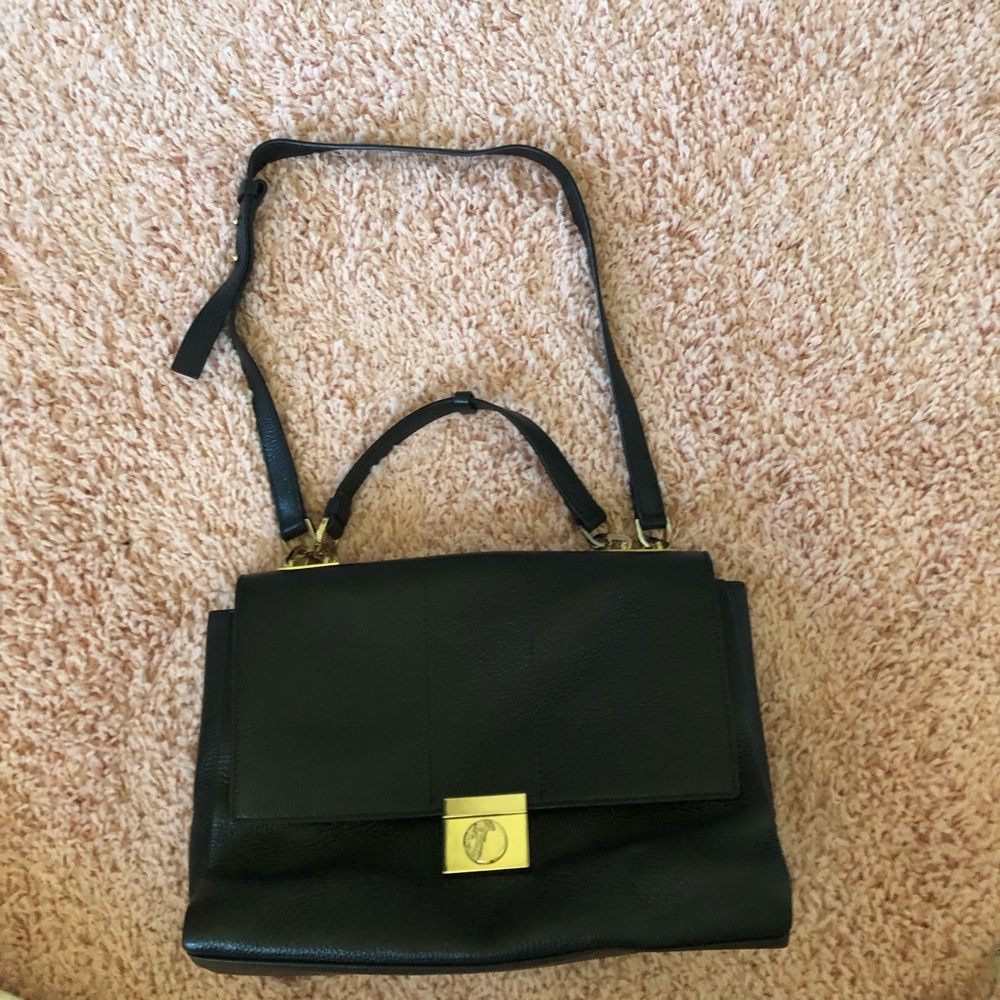 Versace Collection Flap Close Purse/Bag Leather